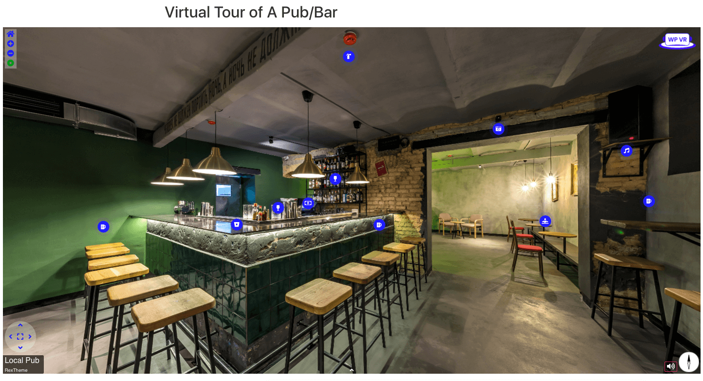 Fullscreen 360 Virtual Tour of Pub_Bar